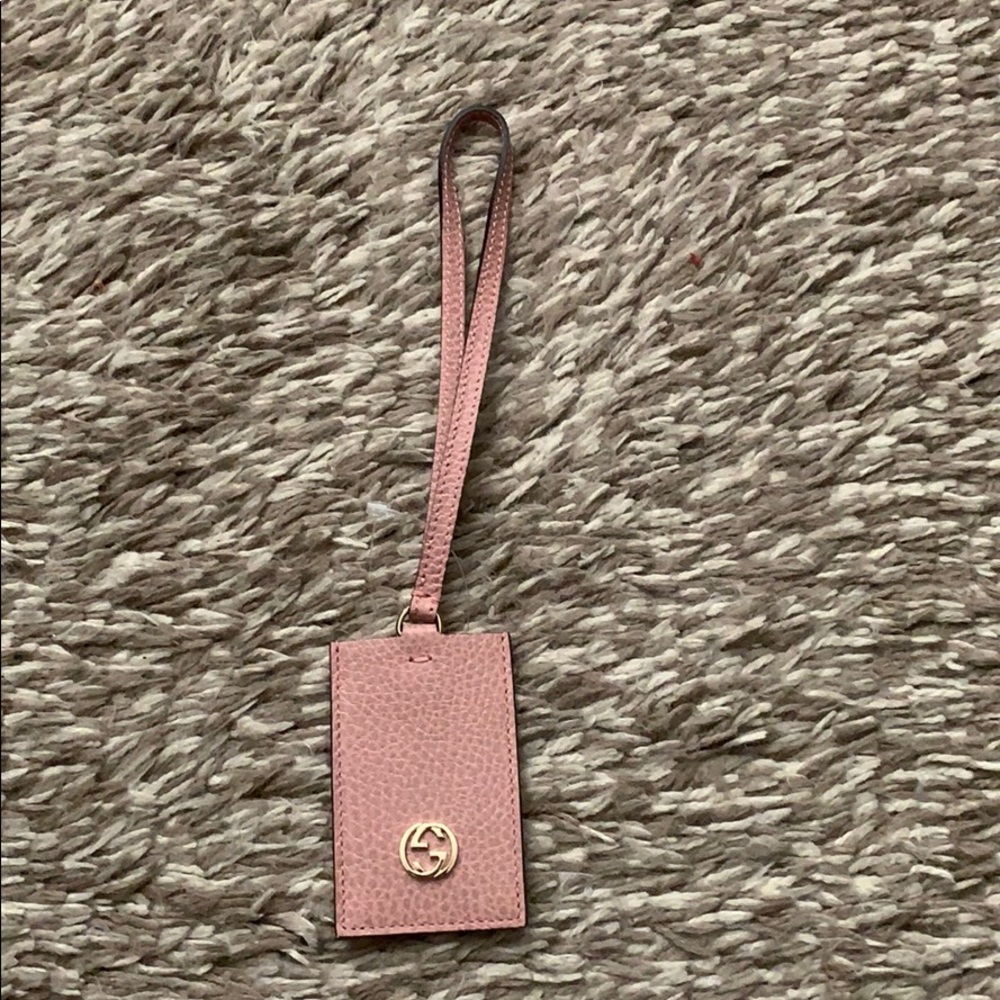 New Gucci Travel/Bag Tag in Pink